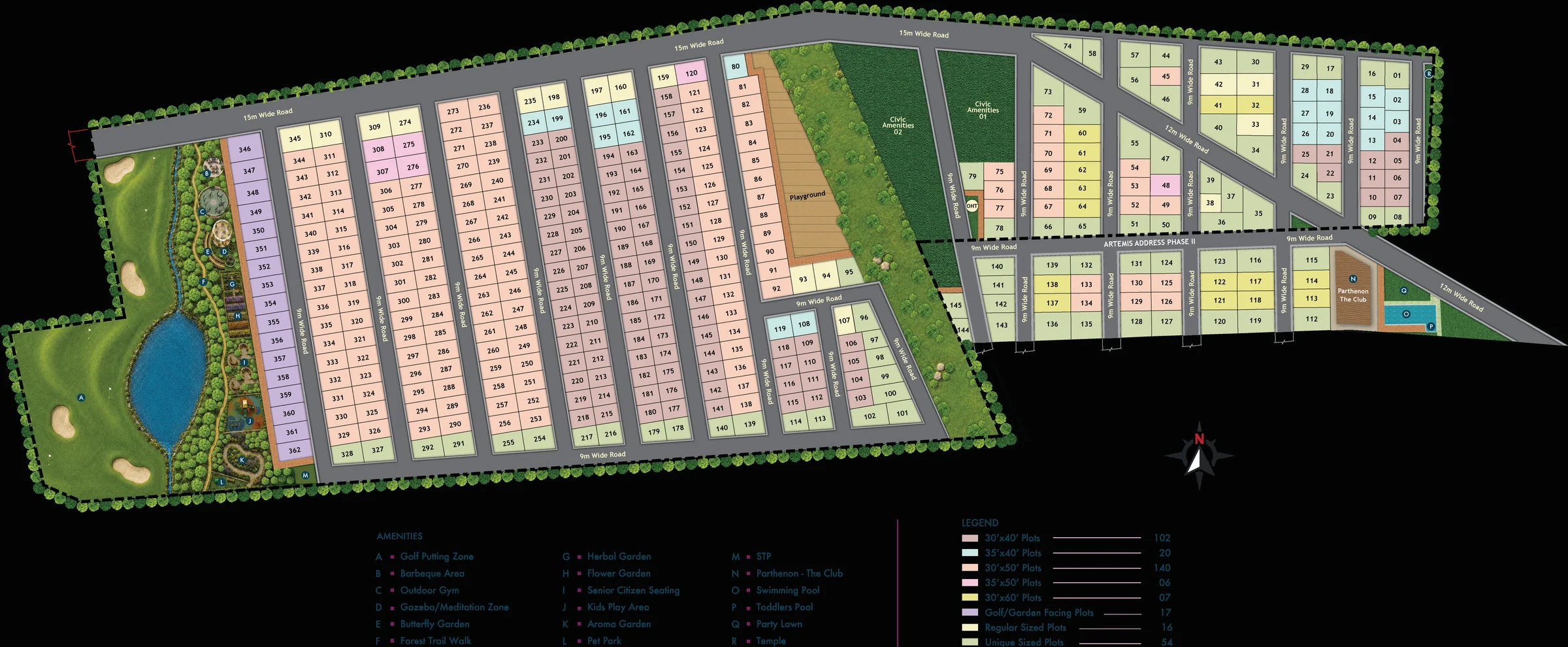 Apollo Address master plan - 362 villa plots across 23 acres